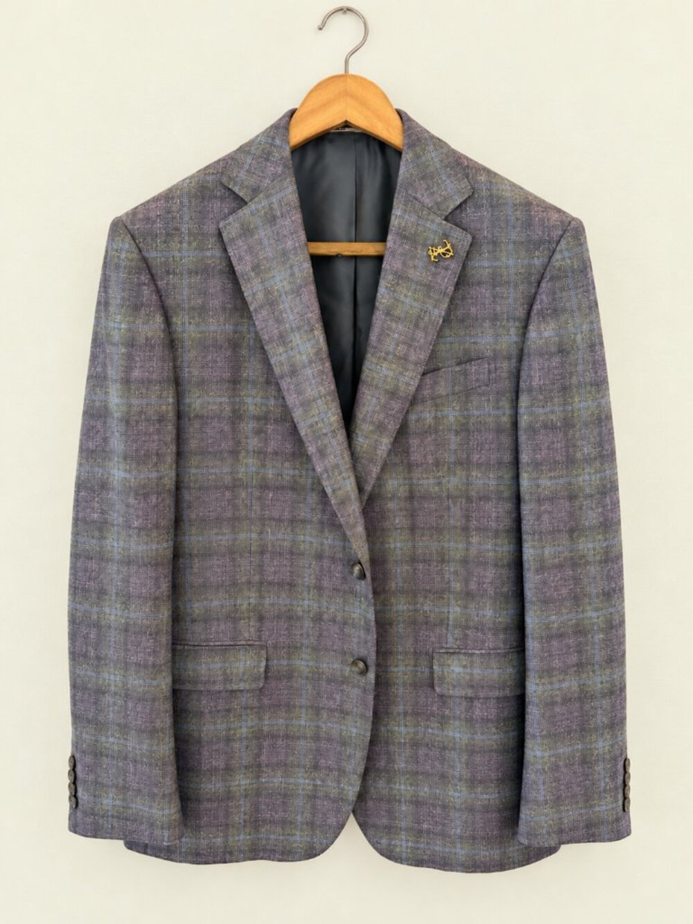 Pal Zileri Vicenza Wool Blazer – Windowpane Check – IT 52 / US 42R